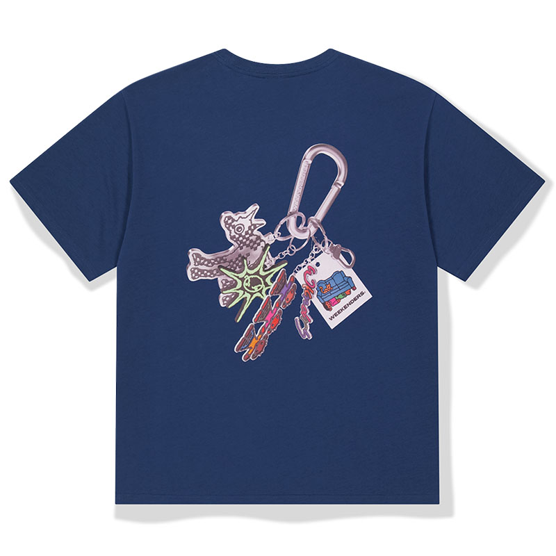 WKNDRS(ウィーケンダーズ)/ KEYRING T-SHIRT -2.COLOR-