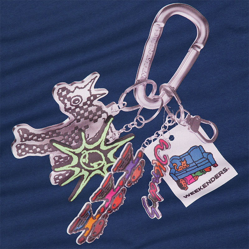 WKNDRS(ウィーケンダーズ)/ KEYRING T-SHIRT -2.COLOR-