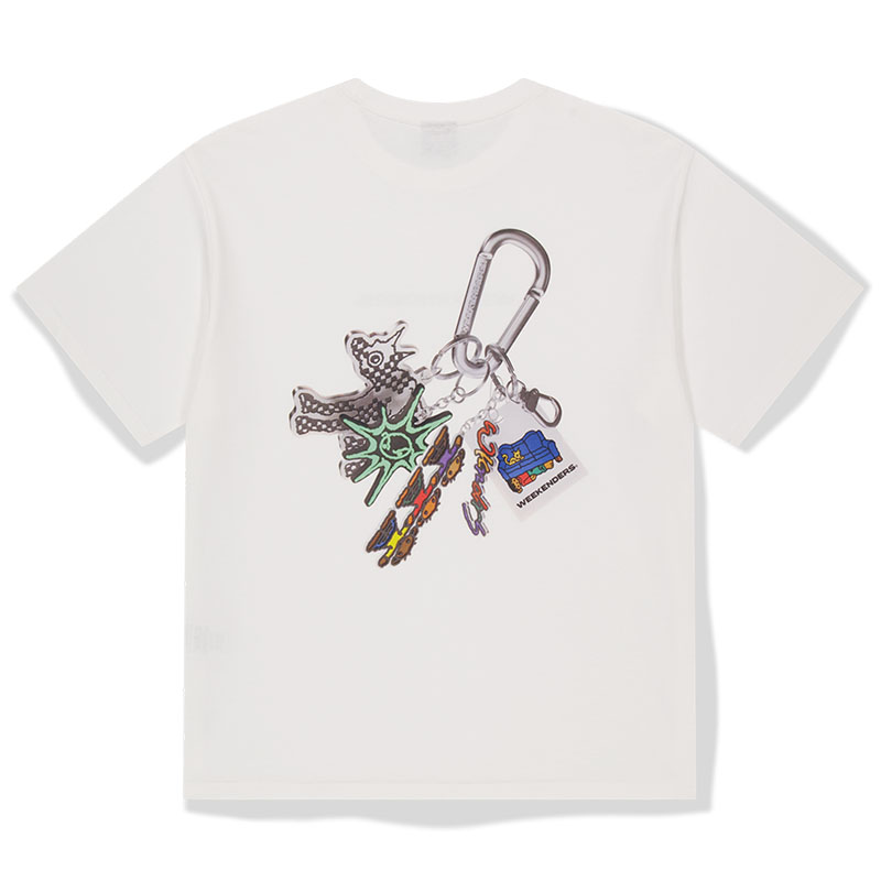 WKNDRS(ウィーケンダーズ)/ KEYRING T-SHIRT -2.COLOR-