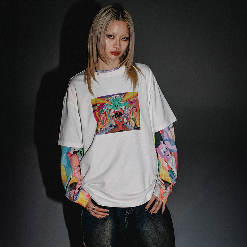 WKNDRS(ウィーケンダーズ)/ GOBLIN T-SHIRT -WHITE-
