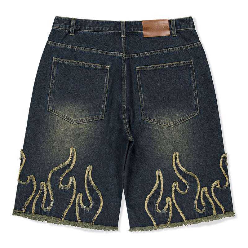 WKNDRS(ウィーケンダーズ)/ FLAME DENIM SHORT -2.COLOR-