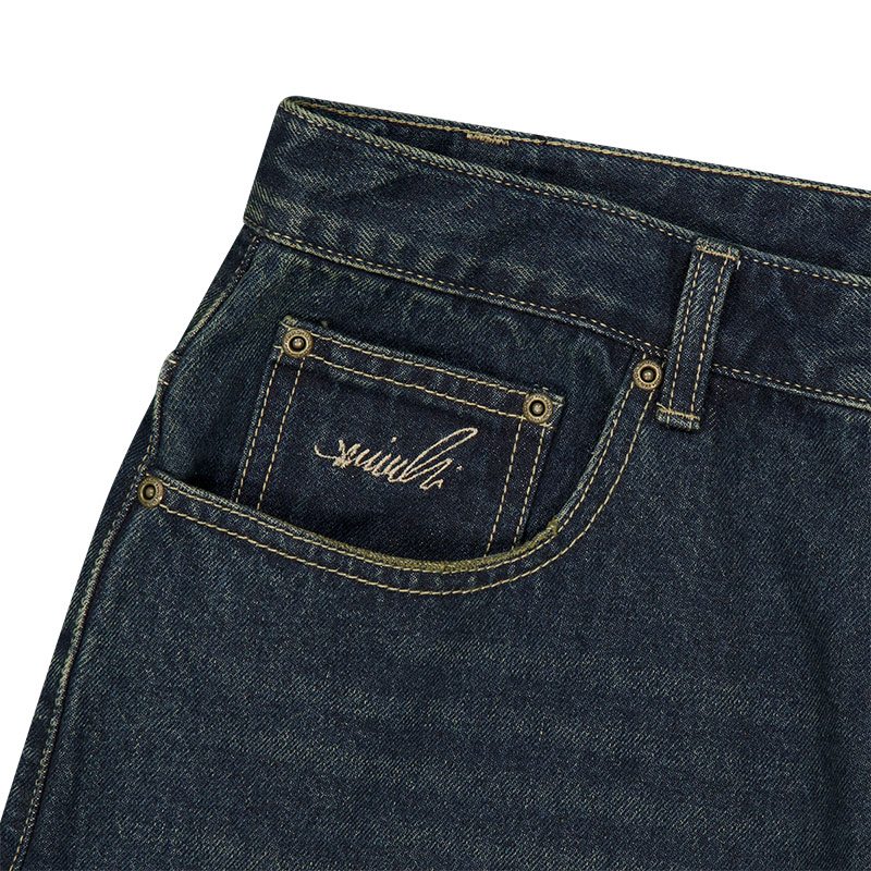 WKNDRS(ウィーケンダーズ)/ FLAME DENIM SHORT -2.COLOR-