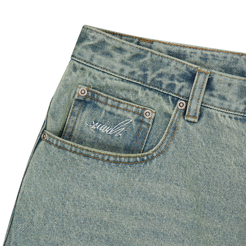 WKNDRS(ウィーケンダーズ)/ FLAME DENIM SHORT -2.COLOR-