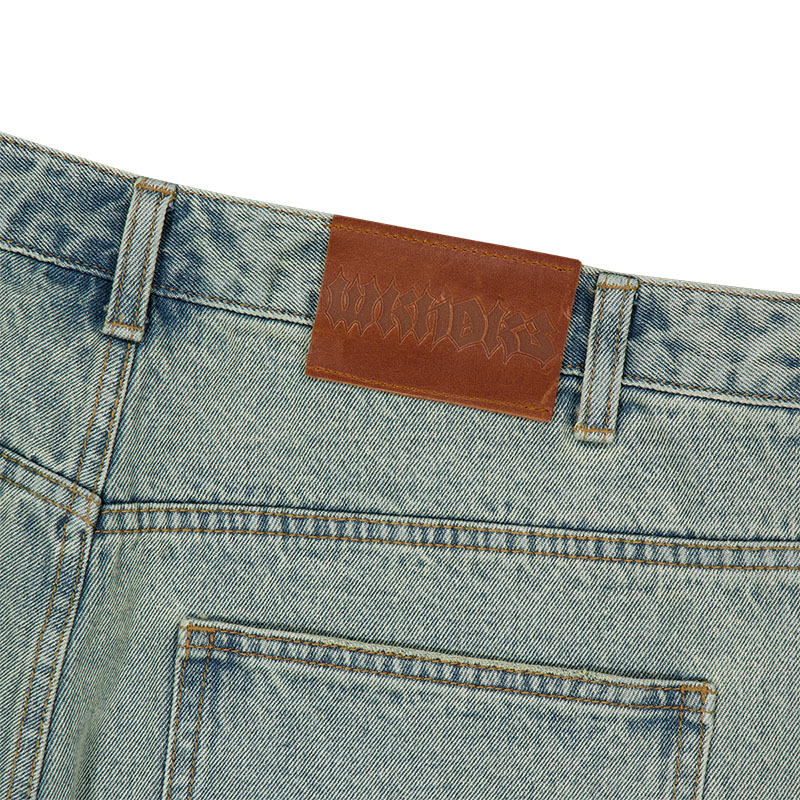 WKNDRS(ウィーケンダーズ)/ FLAME DENIM SHORT -2.COLOR-