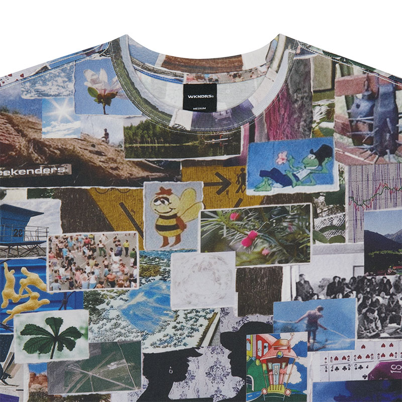 WKNDRS(ウィーケンダーズ)/ COLLAGE T-SHIRT -MULTI-
