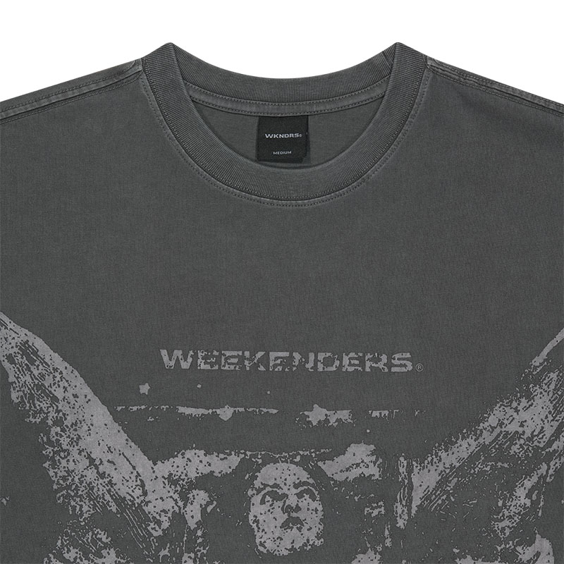 WKNDRS(ウィーケンダーズ)/ PRAYER T-SHIRT -2.COLOR-