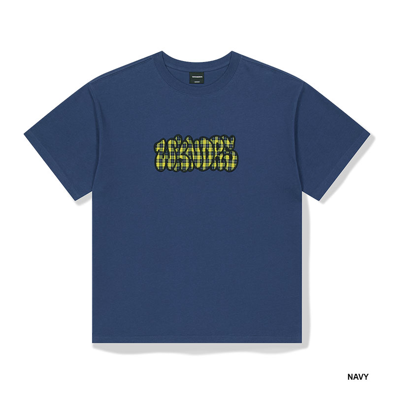 WKNDRS(ウィーケンダーズ)/ PLAID BUBBLE T-SHIRT -2.COLOR-