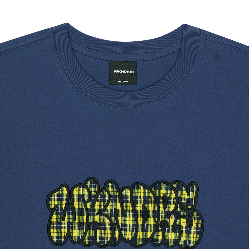 WKNDRS(ウィーケンダーズ)/ PLAID BUBBLE T-SHIRT -2.COLOR-
