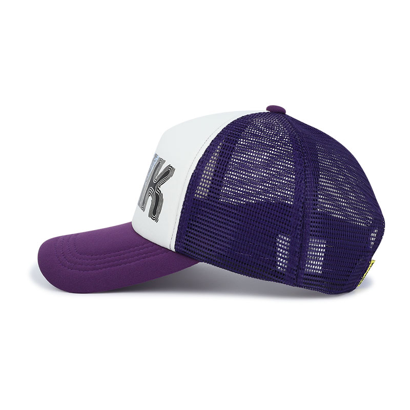 WKNDRS(ウィーケンダーズ)/ COLLAGE TRUCKER CAP -PURPLE-