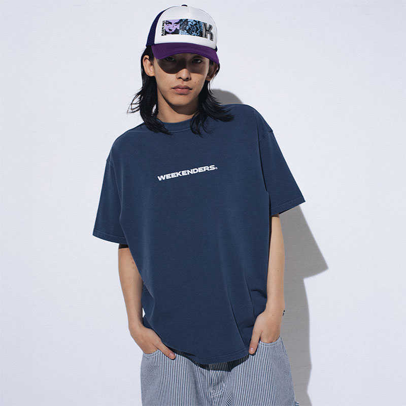 WKNDRS(ウィーケンダーズ)/ COLLAGE TRUCKER CAP -PURPLE-