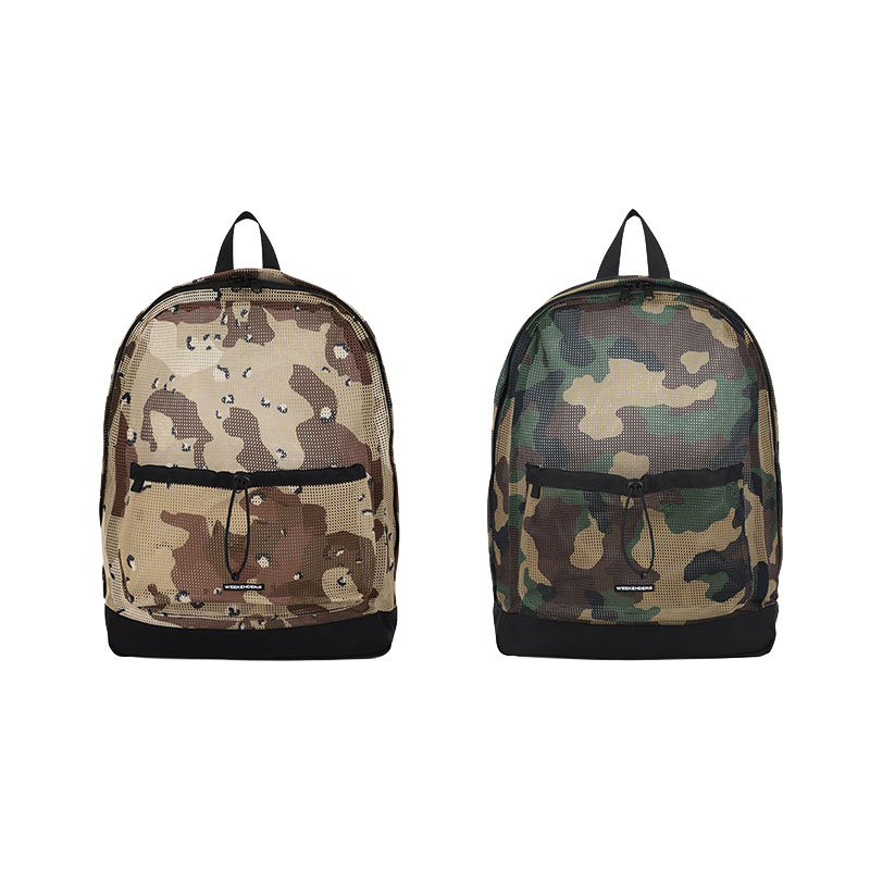 WKNDRS(ウィーケンダーズ)/ CAMO MESH BACKPACK -2.COLOR-