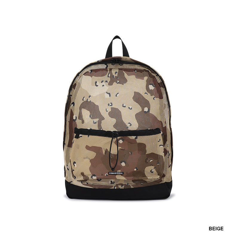 WKNDRS(ウィーケンダーズ)/ CAMO MESH BACKPACK -2.COLOR-