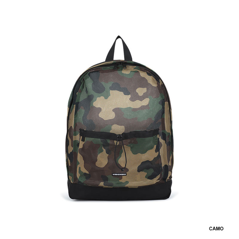 WKNDRS(ウィーケンダーズ)/ CAMO MESH BACKPACK -2.COLOR-