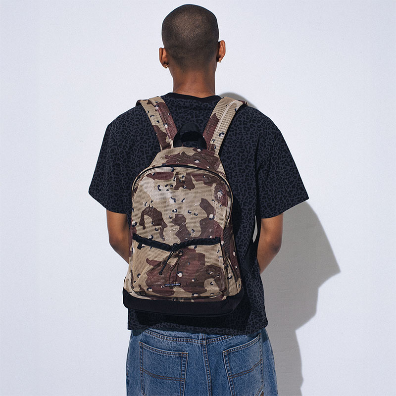 WKNDRS(ウィーケンダーズ)/ CAMO MESH BACKPACK -2.COLOR-