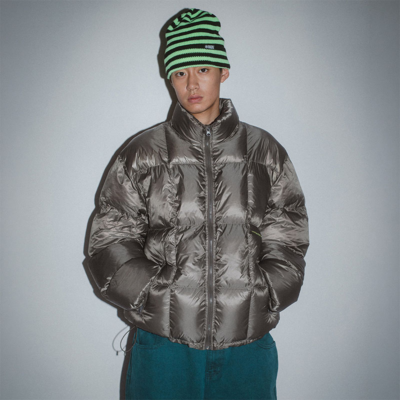 WKNDRS(ウィーケンダーズ)/ BOX PUFFER JACKET -KHAKI-