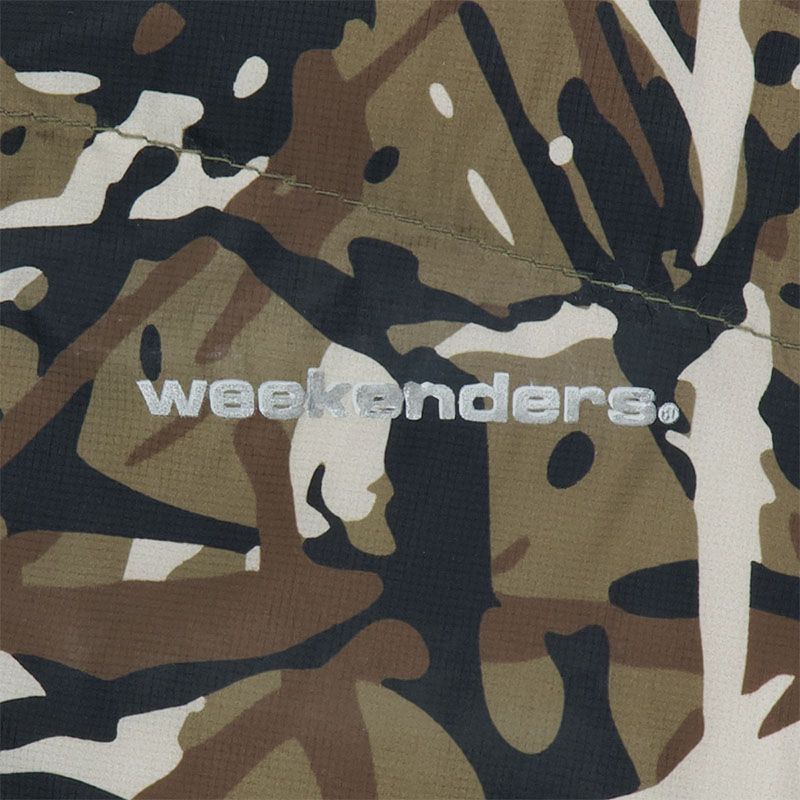WKNDRS(ウィーケンダーズ)/ SPLASH CAMO HOODED PUFFER JACKET -CAMO-