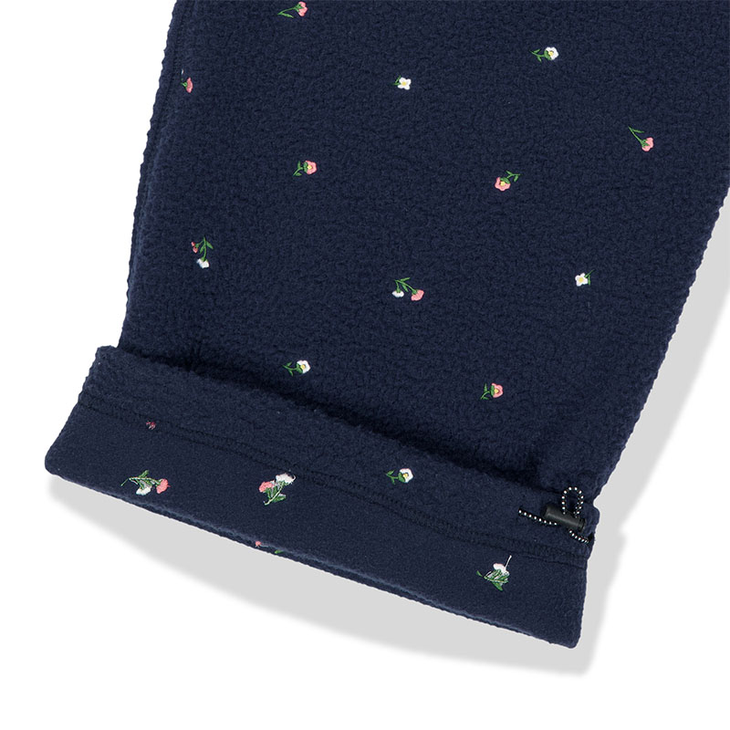 WKNDRS(ウィーケンダーズ)/ FLORAL FLEECE PANTS -NAVY-