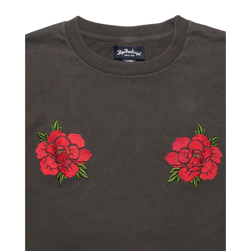 FLIP THE SCRIPT(フリップザスクリプト)/ CRANE SS TEE -WASHED BLACK-