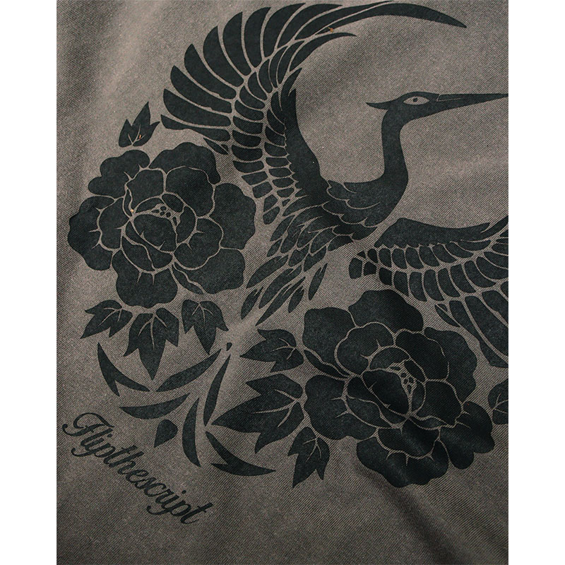 FLIP THE SCRIPT(フリップザスクリプト)/ CRANE SS TEE -WASHED BLACK-