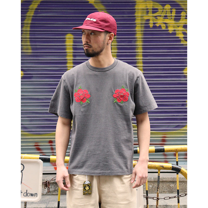 FLIP THE SCRIPT(フリップザスクリプト)/ CRANE SS TEE -WASHED BLACK-