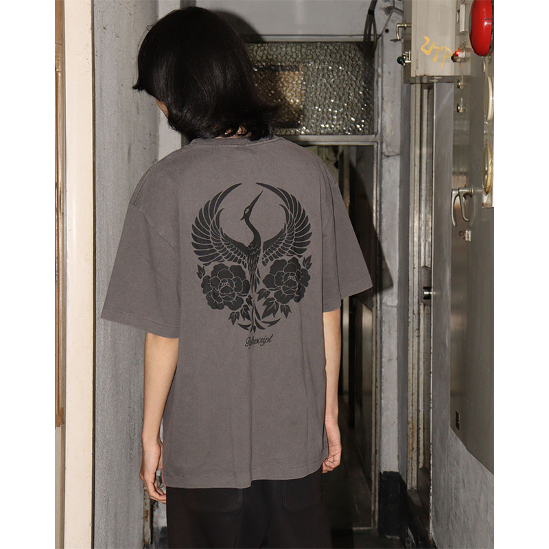 FLIP THE SCRIPT(フリップザスクリプト)/ CRANE SS TEE -WASHED BLACK-