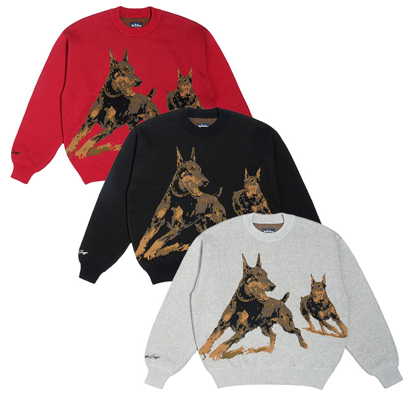 FLIP THE SCRIPT(フリップザスクリプト)/ DOGS KNIT CREW -3.COLOR-