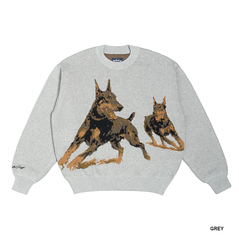 FLIP THE SCRIPT(フリップザスクリプト)/ DOGS KNIT CREW -3.COLOR-
