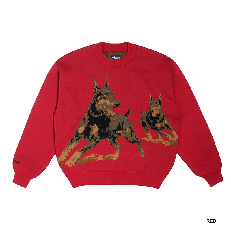 FLIP THE SCRIPT(フリップザスクリプト)/ DOGS KNIT CREW -3.COLOR-