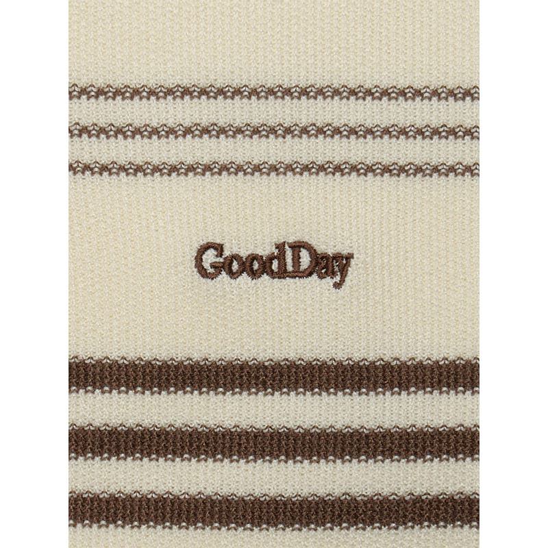 GOOD DAY(グッデイ)/ BORDER SS KNIT POLO -3.COLOR-