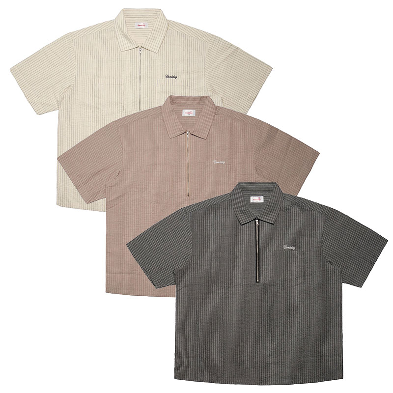 GOOD DAY(グッデイ)/ SEERSUCKER STRIPE SS SHIRTS -3.COLOR-