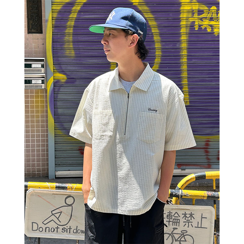 GOOD DAY(グッデイ)/ SEERSUCKER STRIPE SS SHIRTS -3.COLOR-