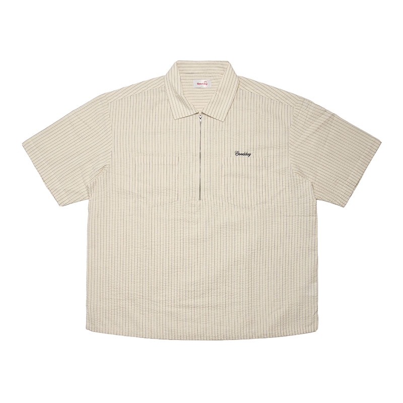 GOOD DAY(グッデイ)/ SEERSUCKER STRIPE SS SHIRTS -3.COLOR-(NATURAL)