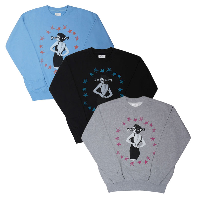 MONTLEY(モーレー)/ STAR CREW SWEAT -3.COLOR-