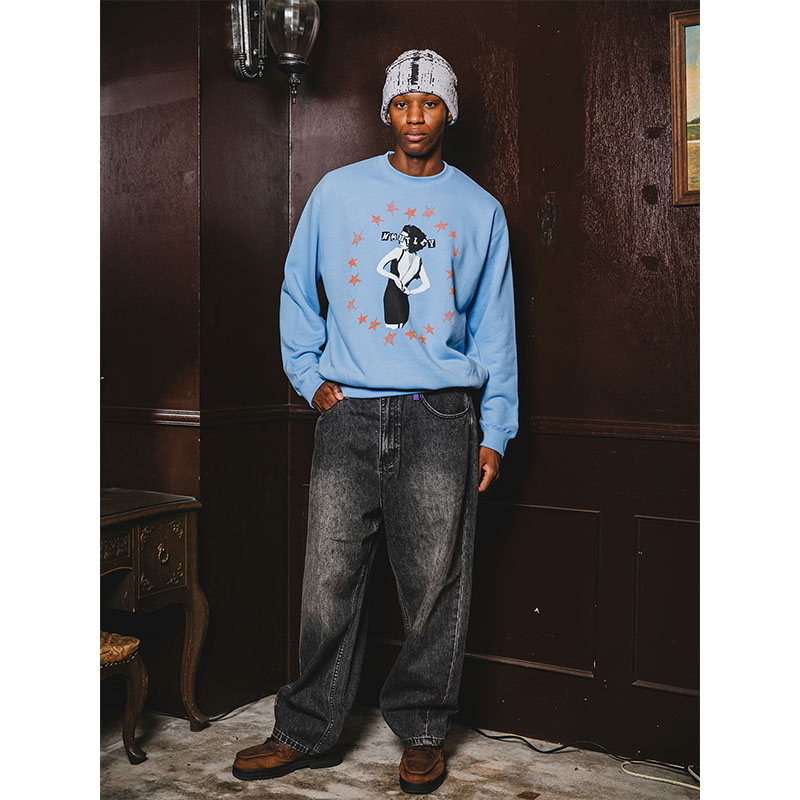 MONTLEY(モーレー)/ STAR CREW SWEAT -3.COLOR-