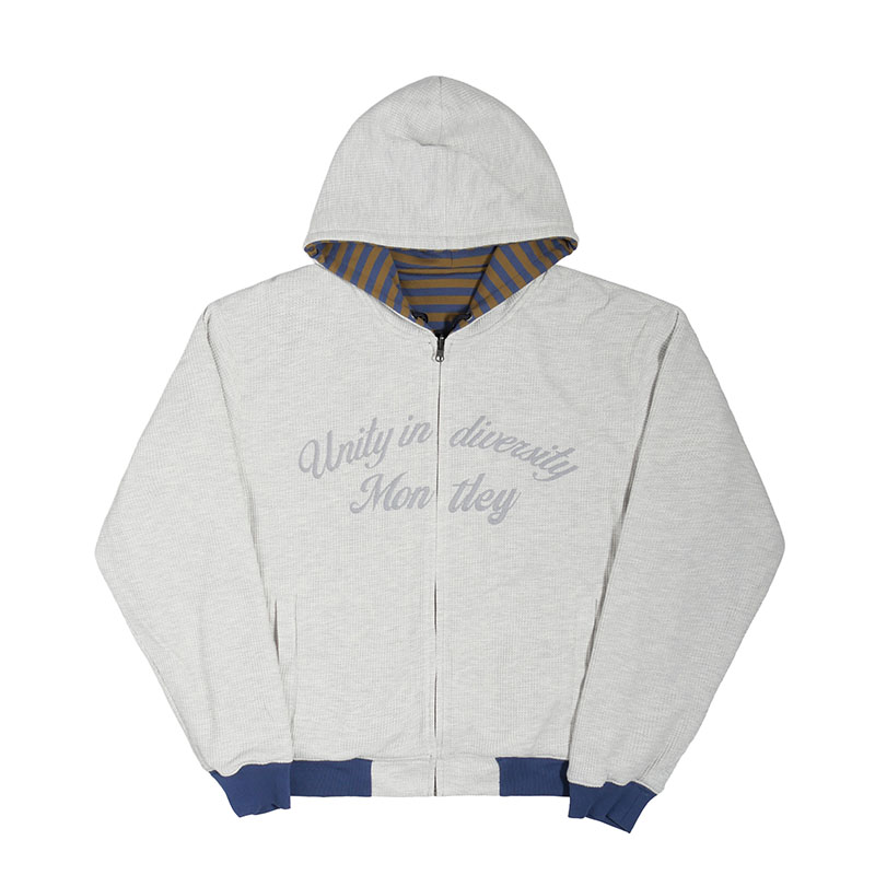MONTLEY(モーレー)/ BORDER REVERSIBLE ZIP HOOD -3.COLOR-