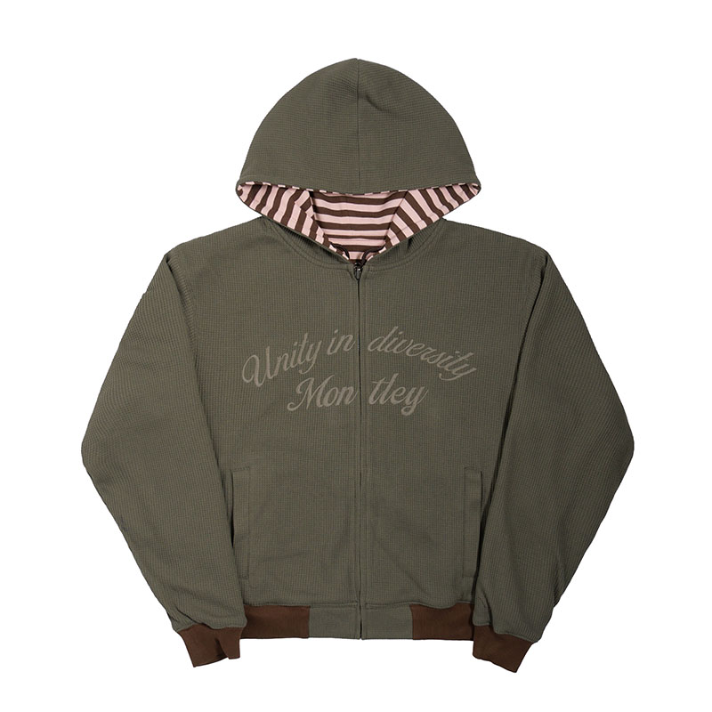 MONTLEY(モーレー)/ BORDER REVERSIBLE ZIP HOOD -3.COLOR-