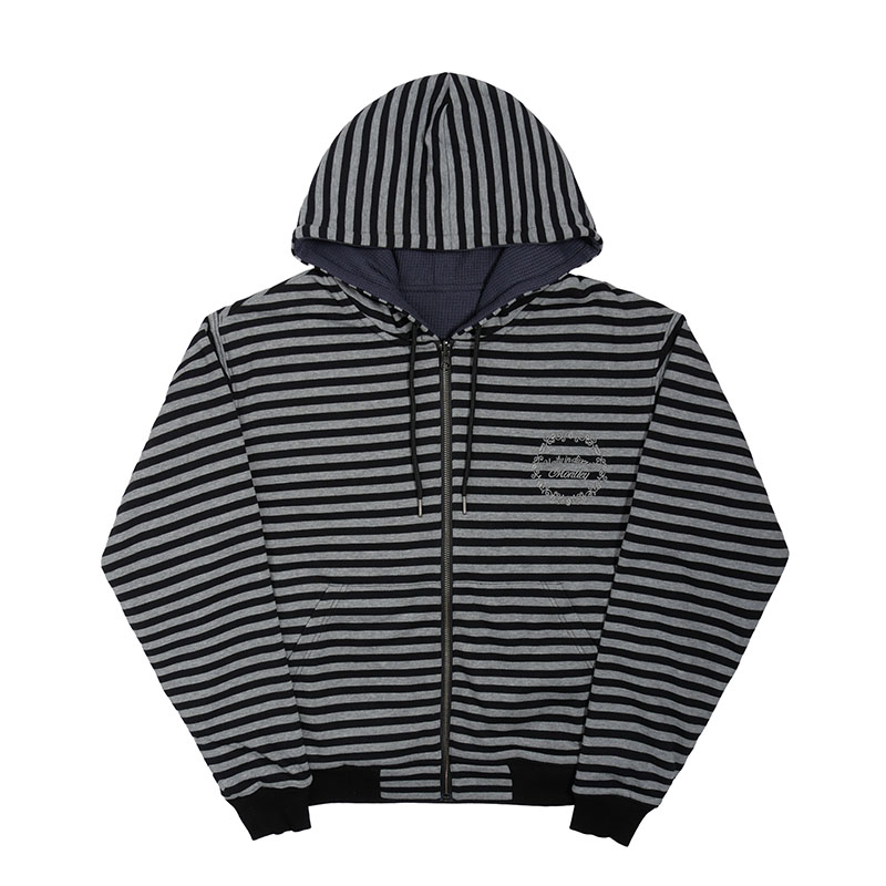MONTLEY(モーレー)/ BORDER REVERSIBLE ZIP HOOD -3.COLOR-