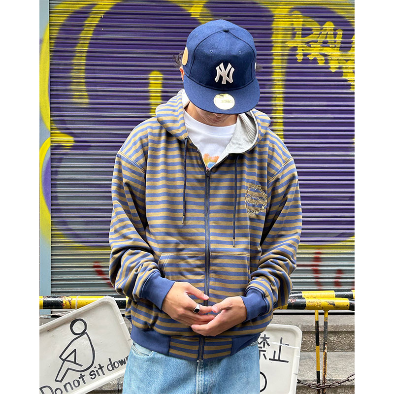 MONTLEY(モーレー)/ BORDER REVERSIBLE ZIP HOOD -3.COLOR-