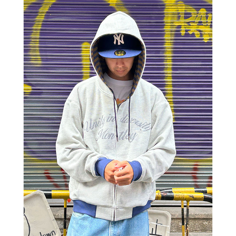MONTLEY(モーレー)/ BORDER REVERSIBLE ZIP HOOD -3.COLOR-