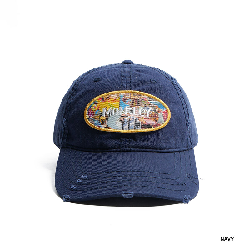 MONTLEY(モーレー)/ PHOTO PATCH DAMAGE CAP -2.COLOR-