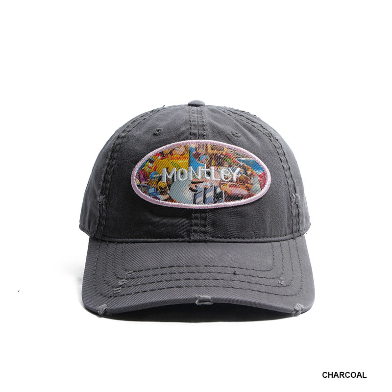 MONTLEY(モーレー)/ PHOTO PATCH DAMAGE CAP -2.COLOR-
