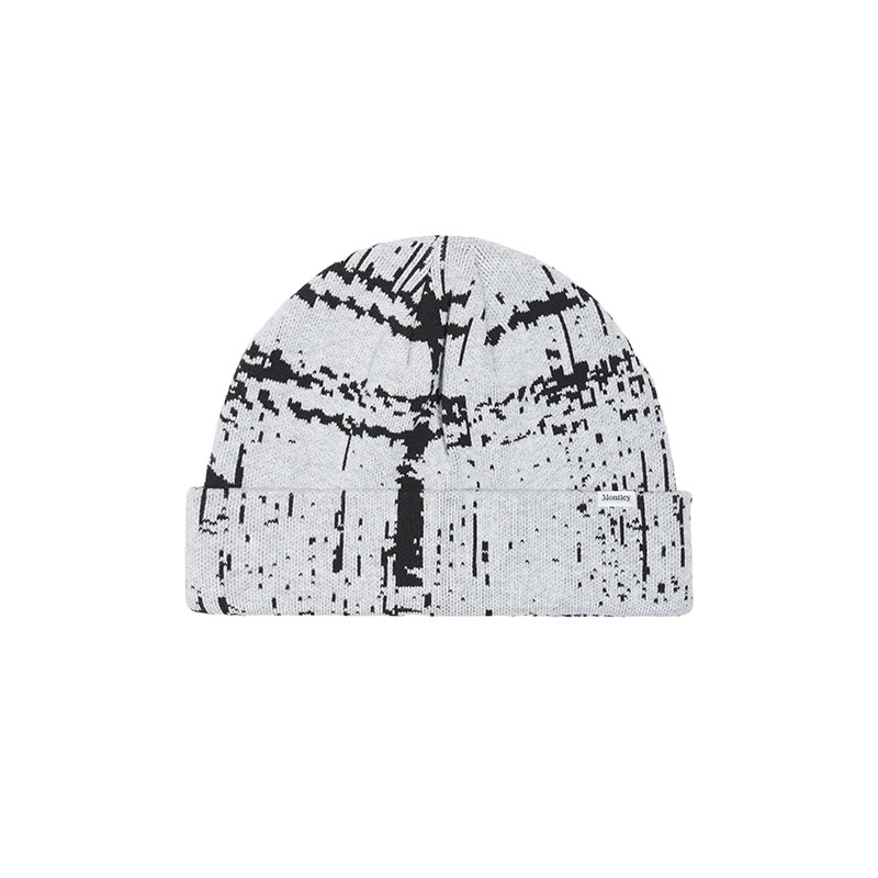 MONTLEY(モーレー)/ CHECK KNIT CAP -3.COLOR-(GREY)