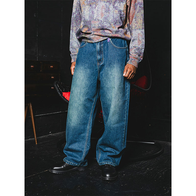 MONTLEY(モーレー)/ BAGGY DENIM PANTS -2.COLOR-