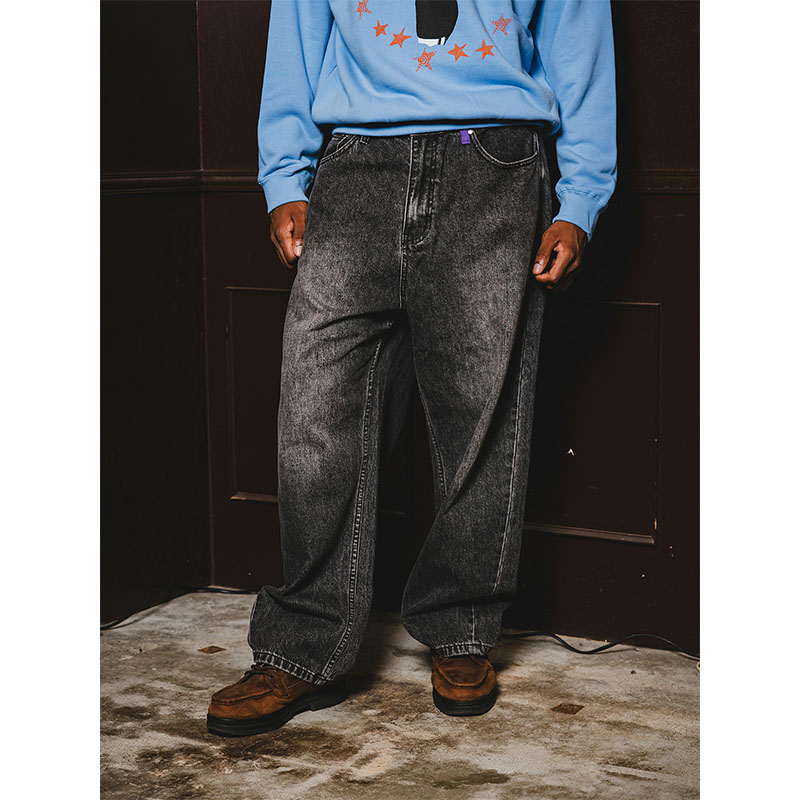 MONTLEY(モーレー)/ BAGGY DENIM PANTS -2.COLOR-