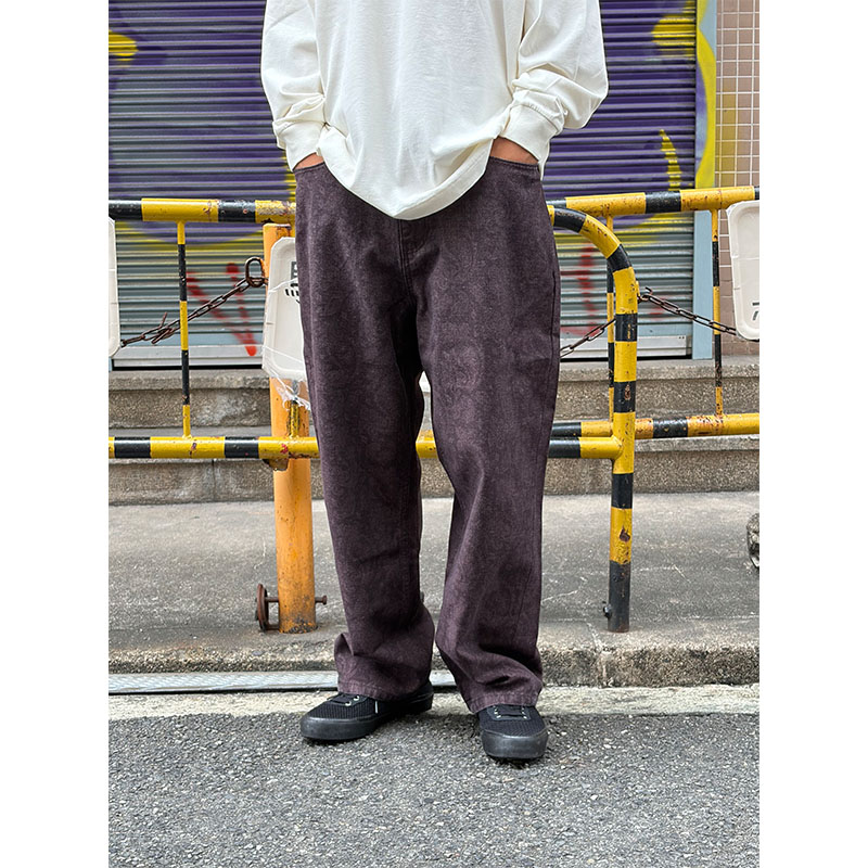MONTLEY(モーレー)/ PAISLEY BAGGY DENIM PANTS -PURPLE-