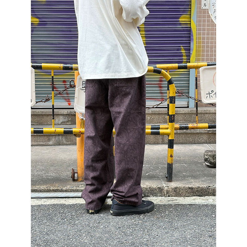 MONTLEY(モーレー)/ PAISLEY BAGGY DENIM PANTS -PURPLE-