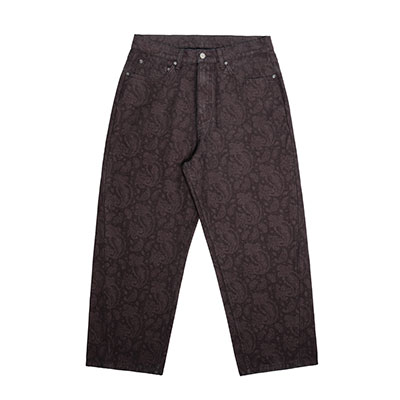MONTLEY(モーレー)/ PAISLEY BAGGY DENIM PANTS -PURPLE-