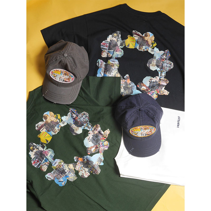 MONTLEY(モーレー)/ PHOTO CIRCLE FLOWER SS TEE -3.COLOR-