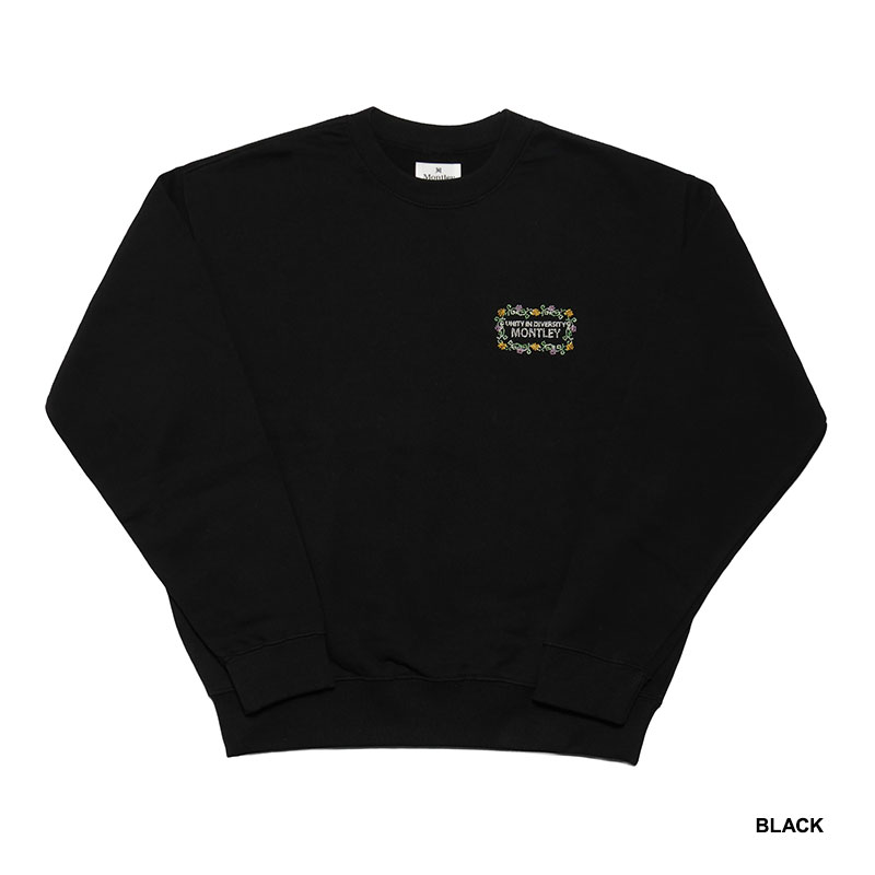 MONTLEY(モーレー)/ FLOWER LOGO PILE CREW SWEAT -3.COLOR-