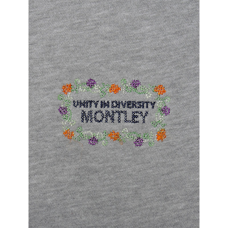 MONTLEY(モーレー)/ FLOWER LOGO PILE CREW SWEAT -3.COLOR-